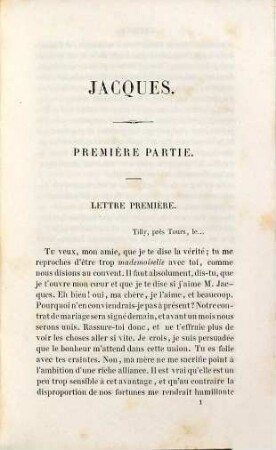 Œuvres complètes de George Sand, 2. Jacques