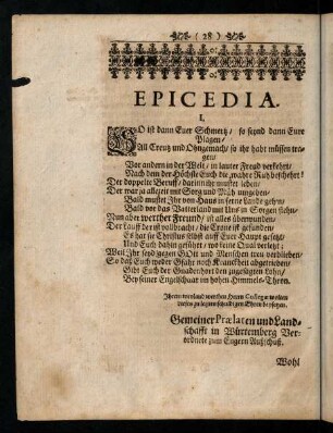28-44, Epicedia.