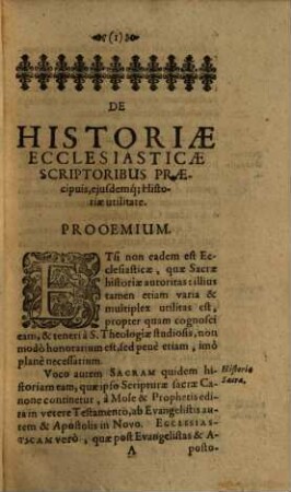 Epitome Historiæ Ecclesiasticæ. De Conversionibus Gentium, Persecutionibus Ecclesiæ; Hæresibus & Conciliis Oecumenicis : Ex præcipuis Scriptoribus Ecclesiasticis collecta