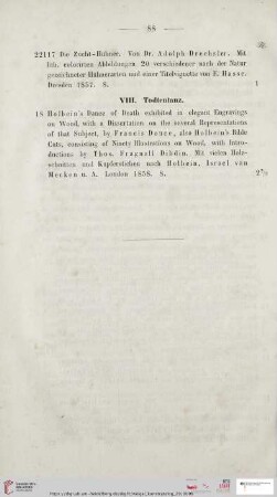 VIII. Todtentanz (Nr. 22118)