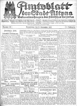 Nummer 39 : Donnerstag, den 29. September 1922