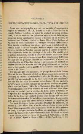 Chapitre II. Les trois facteurs de l´évolution religieuse