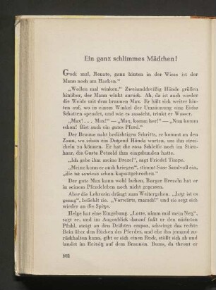 Ein ganz schlimmes Mädchen!