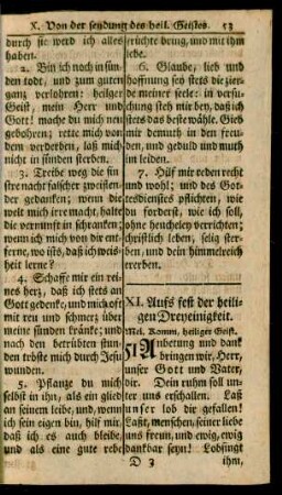 XI. Aufs fest der heiligen Dreyeinigkeit