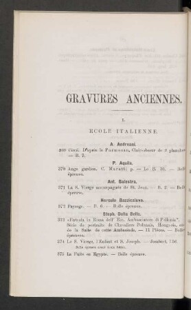 Gravures anciennes