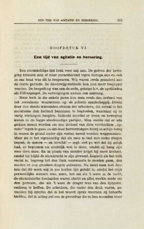 Hoofdstuk VI. Een tijd van agitatie en beroering.