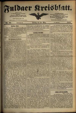 Ausgabe vom Freitag, den 26. März 1909.
