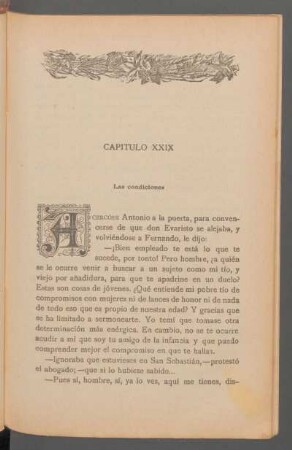 Capítulo XXIX - Las condiciones