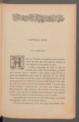 Capítulo XXIX - Las condiciones