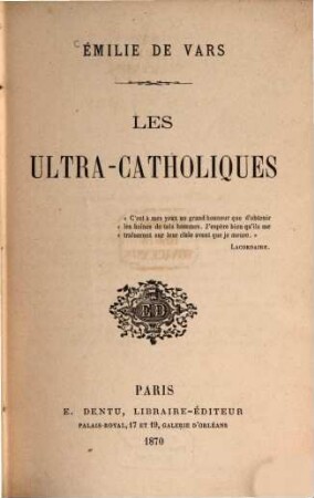 Les ultra-catholiques