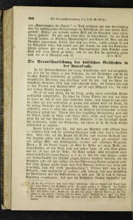 ¬Die¬ Veranschaulichung der biblischen Geschichte in der Unterklasse