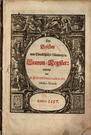 Der Boschen von Dünkelspühl, Nürnberg Stammregister