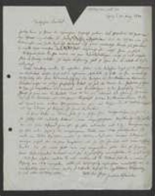 Brief von Friedrich Hofmeister an David Heinrich Hoppe