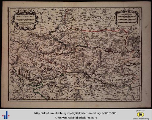 Partie du cercle d'Austriche sçavoir l'Archiduché d'Austriche divisé en haute et basse