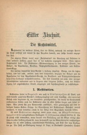 Eilfter Abschnitt. Die Rechtsmittel