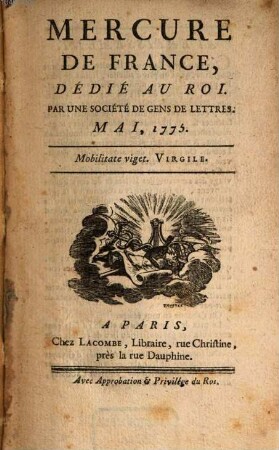 Mercure de France. 1775, 5