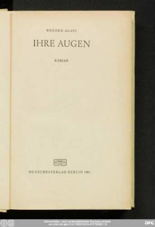 Ihre Augen : Roman