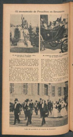 El monumento de Proudhon en Besanzón