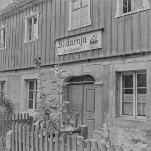 Hochkirch, Gebäude : Hochkirch. Tischlerei (Blidarnja) "Jan Lubjenski". Portal