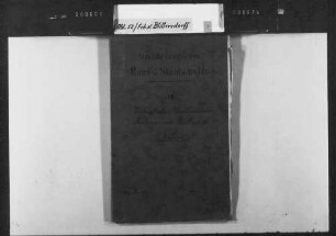 Vertrauliche Korrespondenz des Legationsrats und späteren Bundestagsgesandten Freiherr von Blittersdorf mit dem Staatsminister Freiherr von Berstett (III)