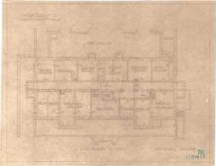 Fischer, Theodor; Marktredwitz; Baugenossenschaft Vereinigte Chamottfabrik, Wirtshaus - Grundriss Keller