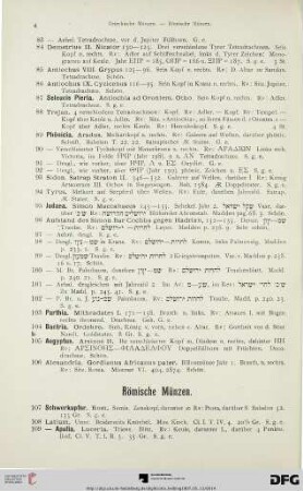 Römische Münzen (Nr. 107-195)
