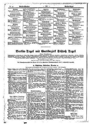 Berlin=Tegel mit Gutsbezirk Schloß Tegel