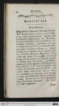 Kunstnachrichten aus Deutschland