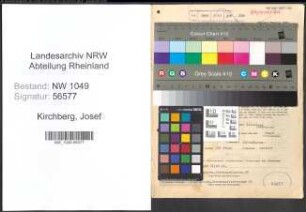 Entnazifizierung Josef Kirchberg , geb. 22.05.1906 (Fahrer)
