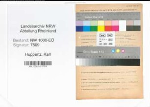 Entnazifizierung Karl Huppertz, geb. 18.01.1900 (Lehrer)