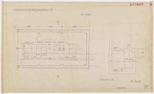 Warmwasserpumpenhaus 1 [Grundriss, Schnitte]