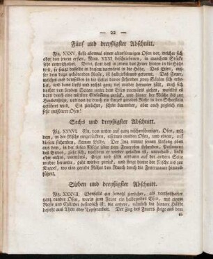 Sechs und dreyßigster Abschnitt. - Vierzigster Abschnitt.