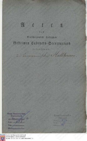 Hallbauer, Lorenz, Hof- und Kammermusikus in Darmstadt