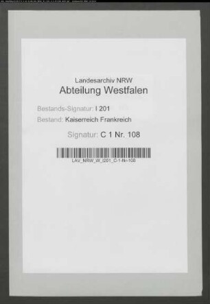 Verzeichnis der Stiftsdamen und Kanoniker des Stifts Vreden 1810.