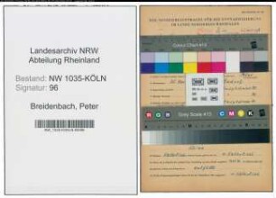 Entnazifizierung Peter Breidenbach , geb. 25.05.1891 (Kesselheizer)