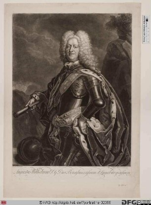 Bildnis August Wilhelm, Herzog zu Braunschweig-Lüneburg-Wolfenbüttel (reg. 1714-31)