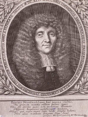 Bildnis des Historikers und Professors in Thorn Christopher Hartknoch