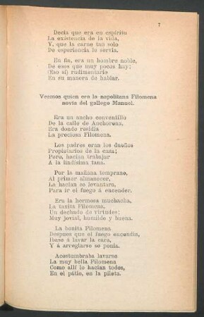 Veamos quien era la napolitana Filomena novia del gallego Manuel.