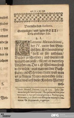 Vorrede des Authoris.