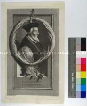 Porträt des englischen Reformators Hugh Latimer Bischof von Worcester