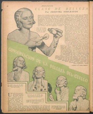 Conservación de la belleza del cuello : Clase de belleza