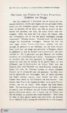 Het Leven van Pieter en Frans Pourbus, Schilders van Brugge