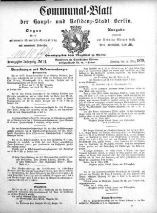 1879,11: No. 11, 16. März 1879