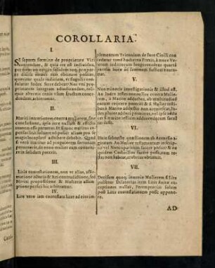 Corollaria; Ad diversos lectores ...