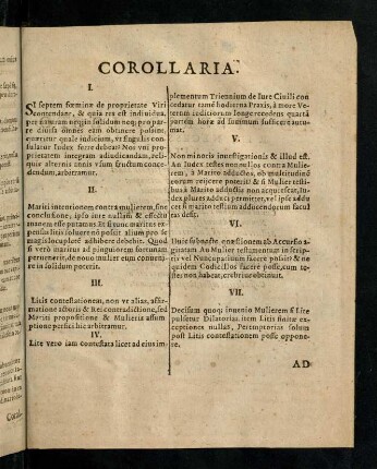 Corollaria; Ad diversos lectores ...
