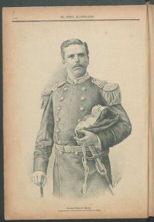 [Retrato de] Coronel Pedro E. Muñiz : Subprefecto e Intendente de Policía de Lima.