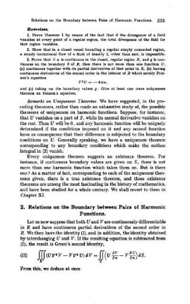 2. Relations on the Boundary between pairs of Harmonic functions.