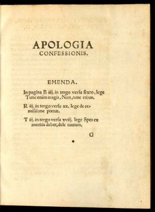 Apologia Confessionis.