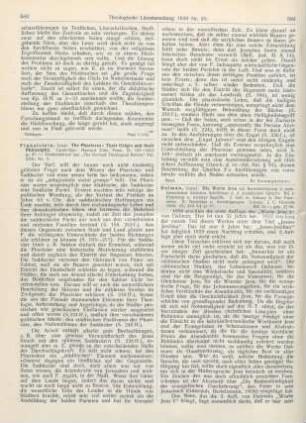 583-584 [Rezension] Finkelstein, Louis, The Pharisees: Their Origin and their Philosophy