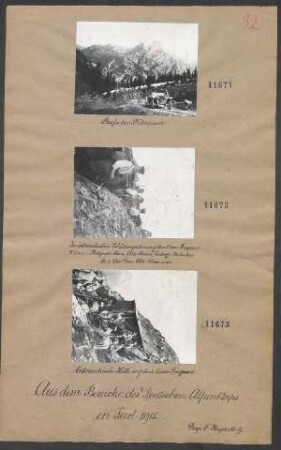 Im Österreichischen Schützengraben auf dem Cima-Frognoni